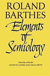 Elements of Semiology (Paperback, Reissue)