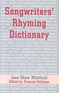 The Songwriters Rhyming Dictionary (Paperback)