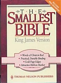 Holy Bible, King James Version, No. 103 Smallest Pocket Black Leatherflex (Paperback)