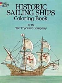 Historic Sailing Ships Coloring Book (Paperback)
