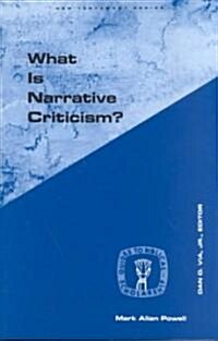 What Is Narrative Criticism? (Paperback)