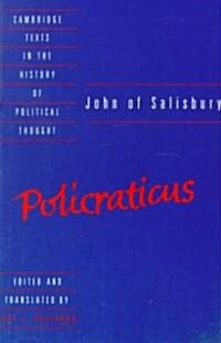 John of Salisbury: Policraticus (Paperback)