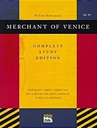 Merchant of Venice: Complete Study Edition (Cliffs Complete Study Editions) (Paperback)
