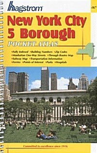 Hagstrom New York City 5 Borough Pocket Atlas (Hagstrom New York City Five Borough Atlas (Spiral/Laminated)) (Spiral-bound, 18th)