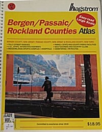 [중고] Hagstrom Bergen/Passaic/Rockland Counties: New Jersey and New York (Hagstrom Bergen, Passaic, Rockland Counties Atlas Large Scale Edition) (Spiral-bound, Revised)