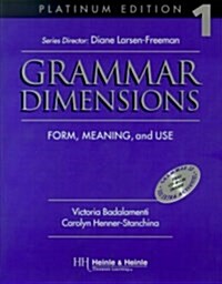 Grammar Dimensions 1, Platinum Edition: Form, Meaning, and Use (Paperback, 3)