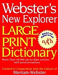 Websters New Explorer Large Print Dictionary (Hardcover)