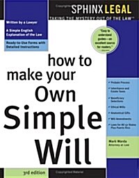 How to Make Your Own Simple Will (Paperback, 3rd)