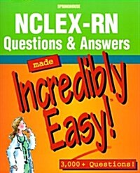 [중고] NCLEX-RN Questions & Answers Made Incredibly Easy! (Paperback, 1st)