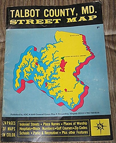 ADC Talbot County, Maryland: Street Map Book (Paperback, 7th)