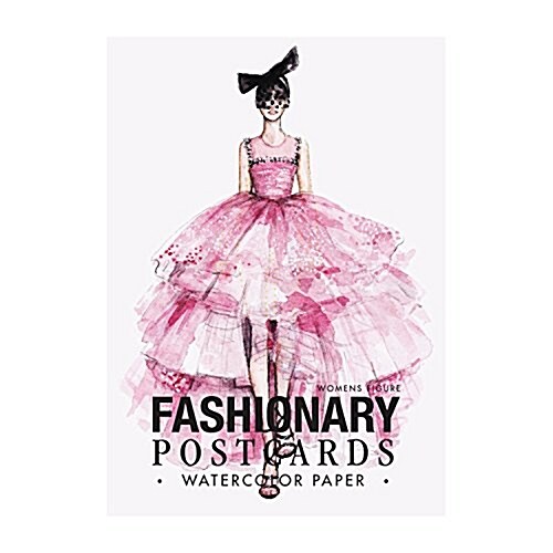 Fashionary Watercolor Postcards Book Women (Other)