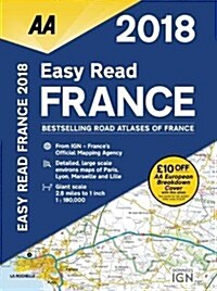 AA Easy Read Atlas France (Paperback, 13 Revised edition)