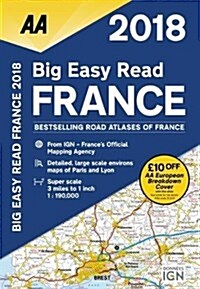 AA Big Easy Read Atlas France (Spiral Bound, 12 Revised edition)