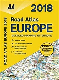 AA Road Atlas Europe (Spiral Bound, 18 Revised edition)