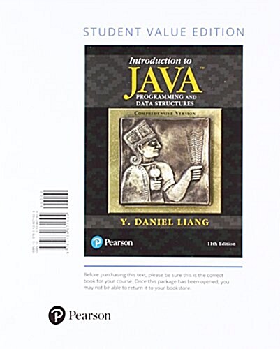 Introduction to Java Programming and Data Structures, Comprehensive Version, Student Value Edition Plus Mylab Programming with Pearson Etext - Access (Paperback, 11, Student Value)