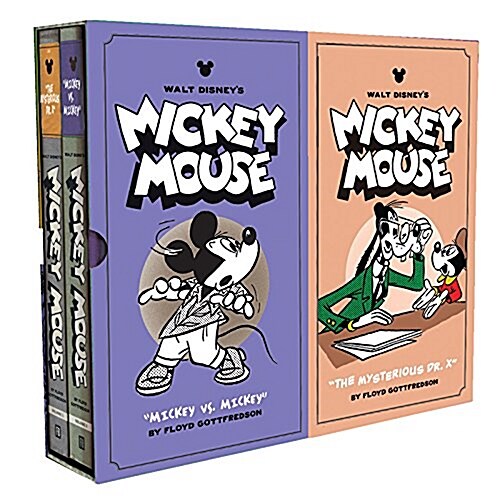 Walt Disneys Mickey Mouse Gift Box Set: mickey vs. Mickey and the Mysterious Dr. X: Vols. 11 & 12 (Hardcover)