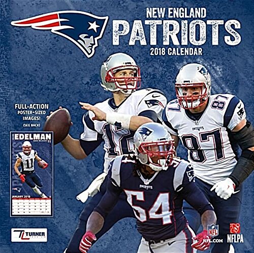 New England Patriots 2018 12x12 Team Wall Calendar (Wall)