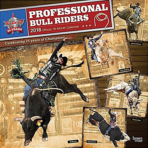 2018 Pbr Professional Bull Riders Wall Calendar (Wall)