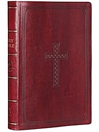 KJV Super Giant Print Lux-Leather Burgundy (Imitation Leather)