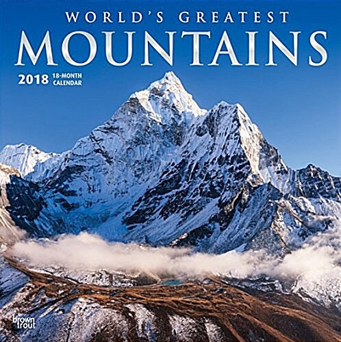 2018 Mountains, Worlds Greatest Wall Calendar (Wall)