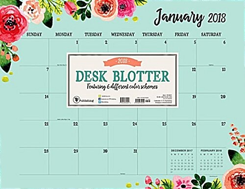 Floral 2018 Desk Blotter (Desk)