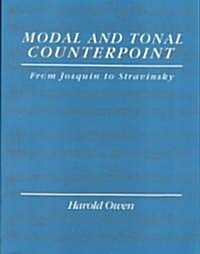Modal and Tonal Counterpoint: From Josquin to Stravinsky (Paperback)