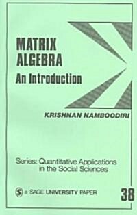 Matrix Algebra: An Introduction (Paperback)