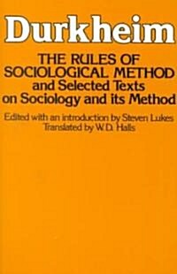 [중고] Rules of Sociological Method (Paperback)