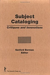 Subject Cataloging (Hardcover)