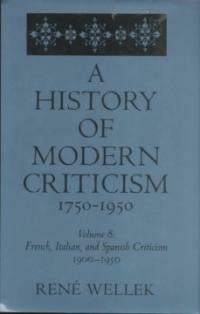 A history of modern criticism : 1750-1950