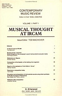 Musical Thought at Ircam (Paperback)