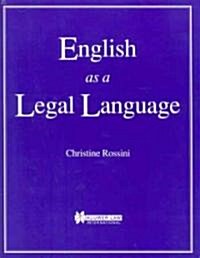 English As a Legal Language (Paperback, 2nd, Spiral)