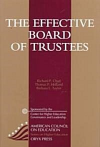 The Effective Board of Trustees (Paperback)
