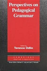 Perspectives on Pedagogical Grammar (Paperback)