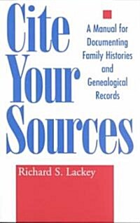 Cite Your Sources (Paperback, Reprint)