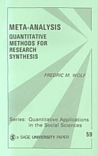 Meta-Analysis: Quantitative Methods for Research Synthesis (Paperback)