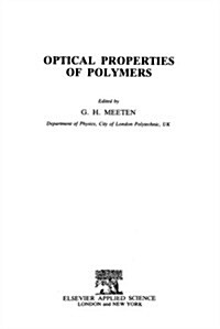Optical Properties of Polymers (Hardcover)