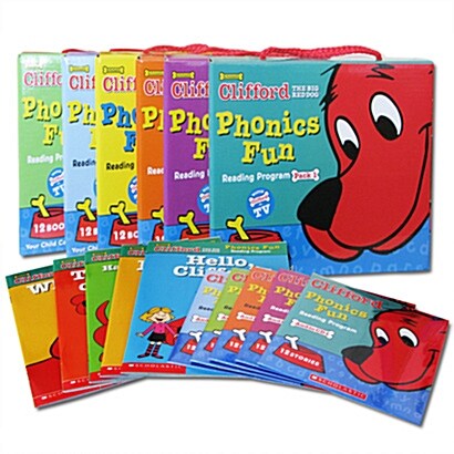 [중고] 클리포드 파닉스 Clifford Phonics Fun Pack 1~6 full set (Paperback 72권 + CD 6장)