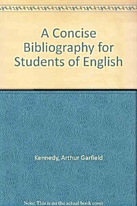 A Concise Bibliography for Students of English, (Paperback, 5)