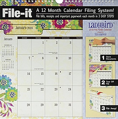 Ladybird 2018 File-it (Calendar, Wall)