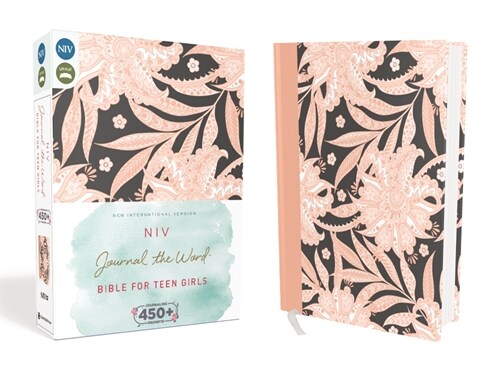 NIV, Journal the Word Bible for Teen Girls, Hardcover, Pink Floral: Includes Hundreds of Journaling Prompts! (Hardcover, Special)
