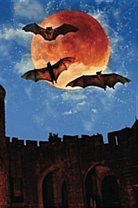 Blood Bat Moon Grid Notebook: 150 Page Grid Notebook Journal Diary (Paperback)