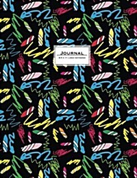 Journal - 8.5 X 11 Lined Notebook: Crayon Cover, Large, Ruled, 110 Pages (Paperback)