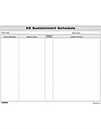 5S Sustainment Schedule (Loose-leaf)
