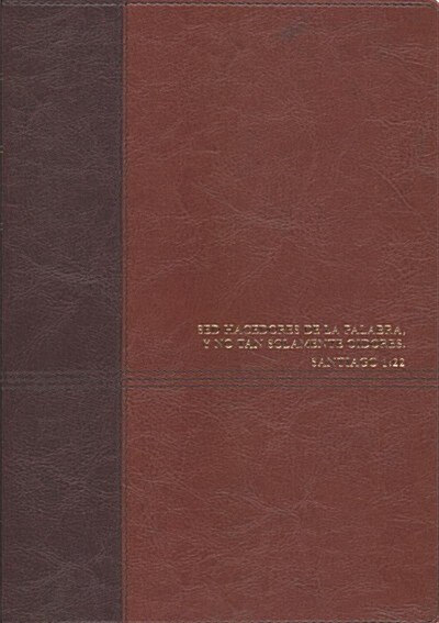 Biblia de Estudio del Diario Vivir Rvr60, Duotono (Imitation Leather, Revised)