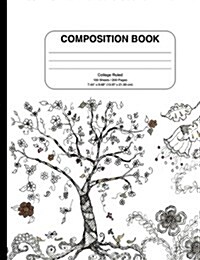 Composition Book with Coloring Doodle (Paperback)