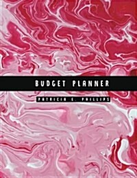 Budget Planner: Red Marble Large Budget Planner: Expense Tracker for 24 Months: Graph Paper Included (Paperback)