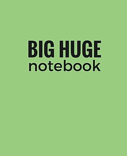 Big Huge Notebook (820 Pages): Mint Green, Jumbo Blank Page Journal, Notebook, Diary (Paperback)