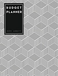 Budget Planner: Large Budget Planner with Graph Paper for Note (8.5x11 Inches) - Black & White Geometric Design (Paperback)