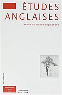 Etudes Anglaises - N3/2016 (Paperback)